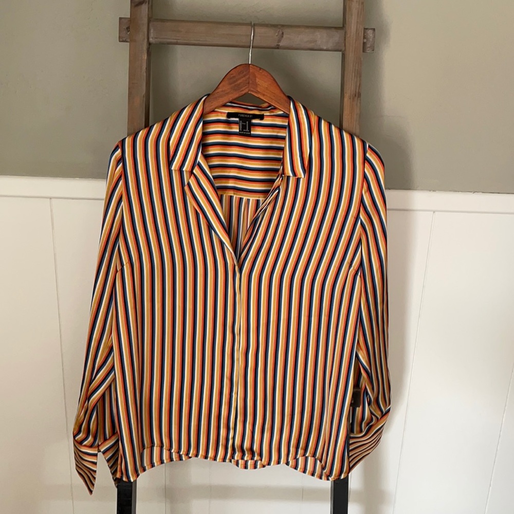 Silk button down